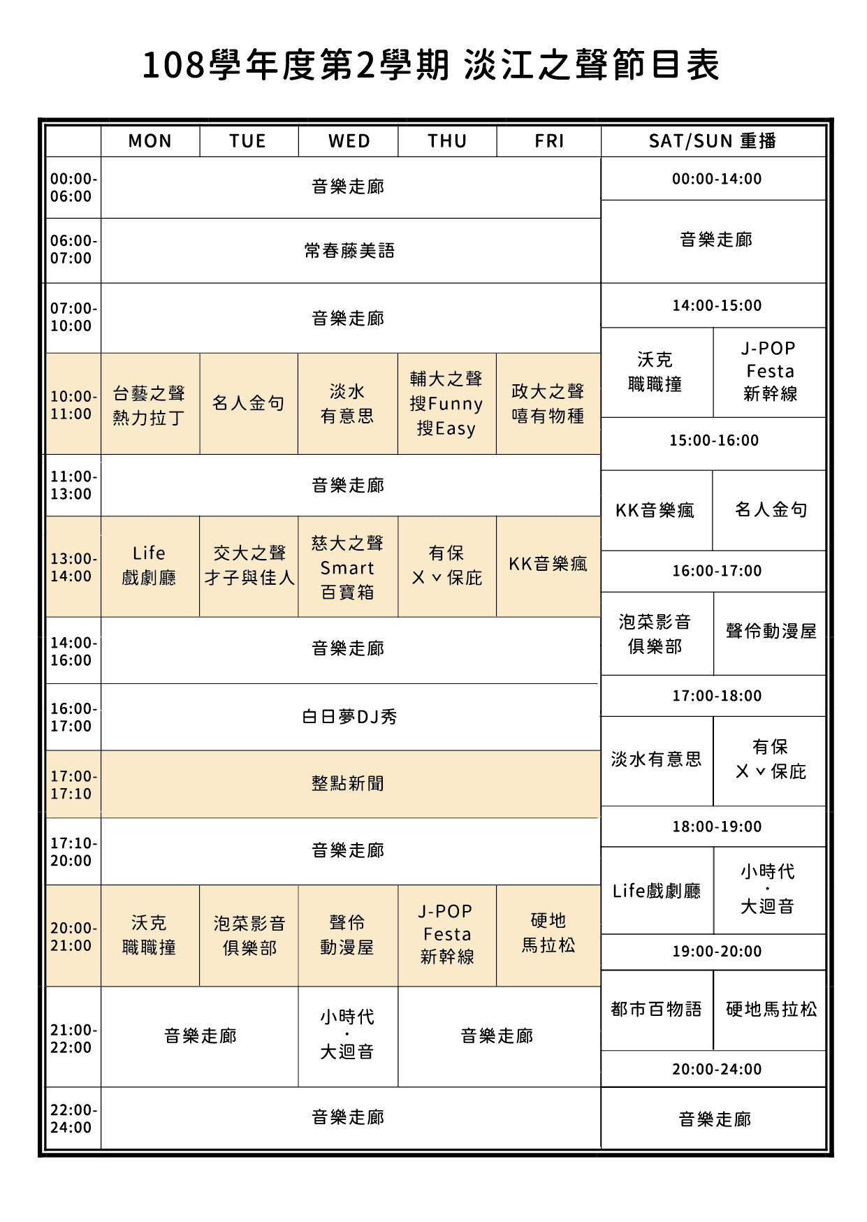 「淡江之聲廣播電台平面設計」宣傳小卡設計